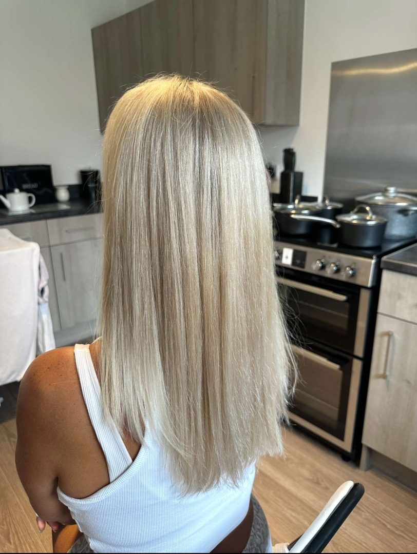 Client's hair after a balayage