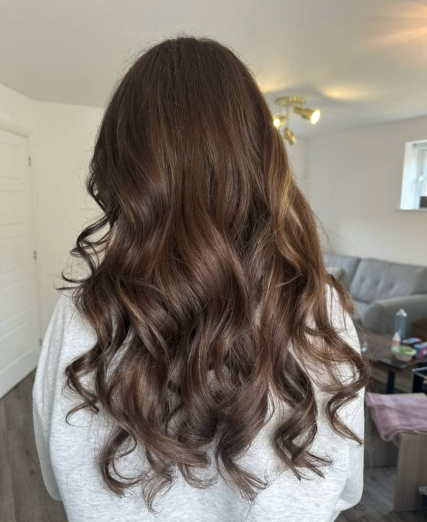 Client's hair after styling