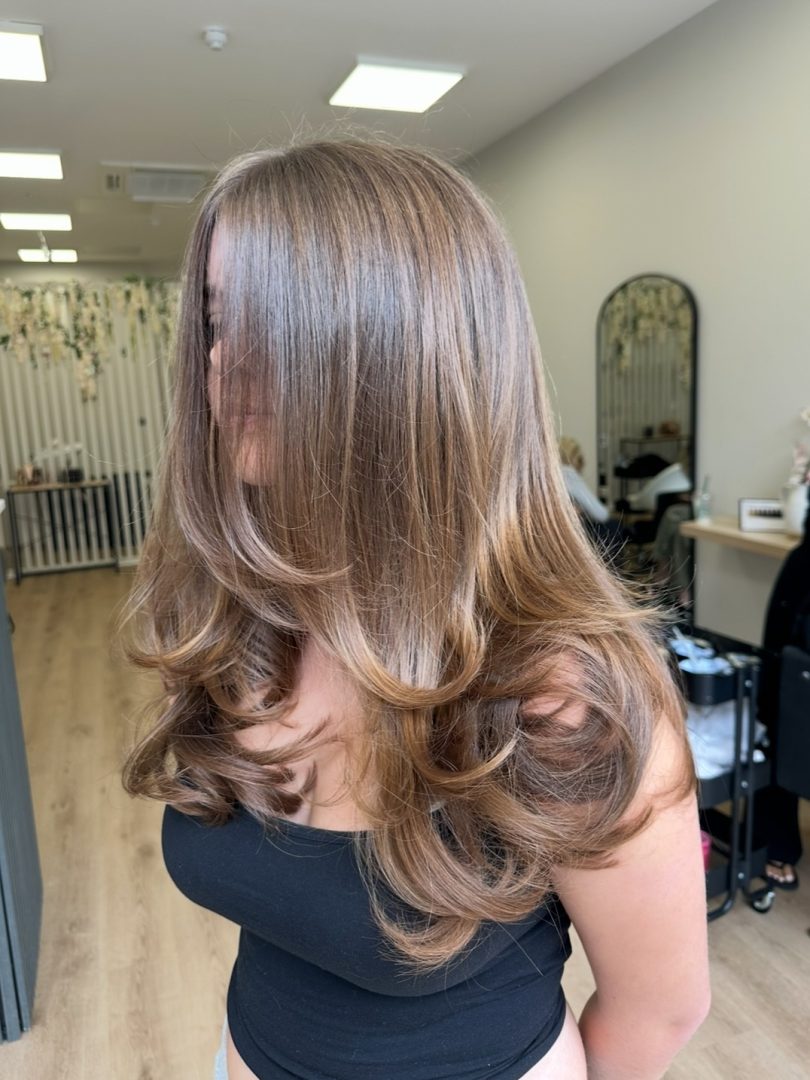 Healthy hair after hair cut and blowdry appointment with hairdresser in wakefield